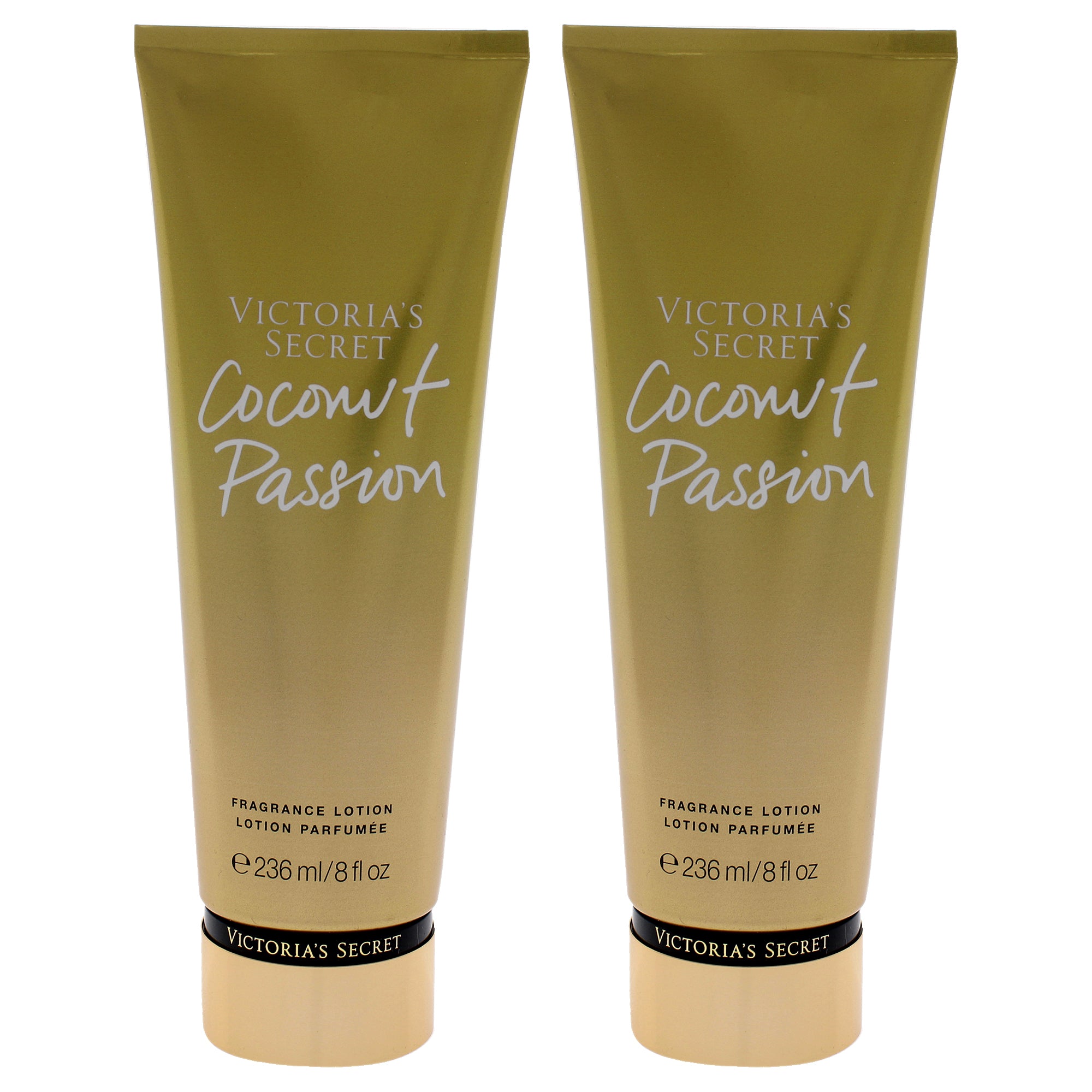 Coconut Passion Fragrance Lotion by Victorias Secret for Women - 8 oz Body Lotion - Pack of 2
