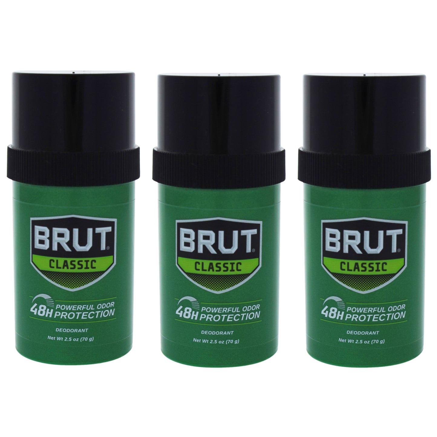 Brut by Faberge Co. for Men - 2.5 oz Deodorant Stick - Pack of 3