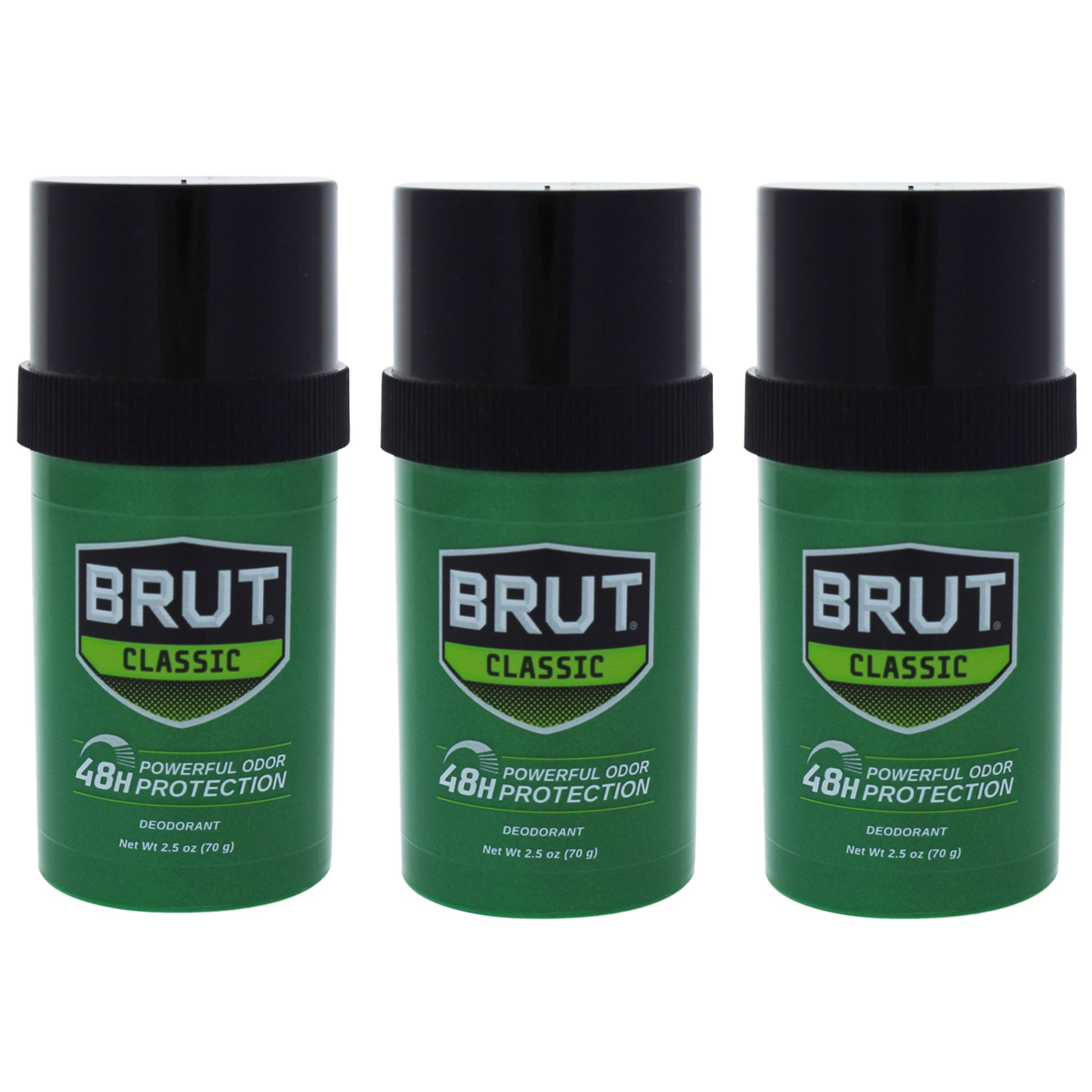 Brut by Faberge Co. for Men - 2.5 oz Deodorant Stick - Pack of 3