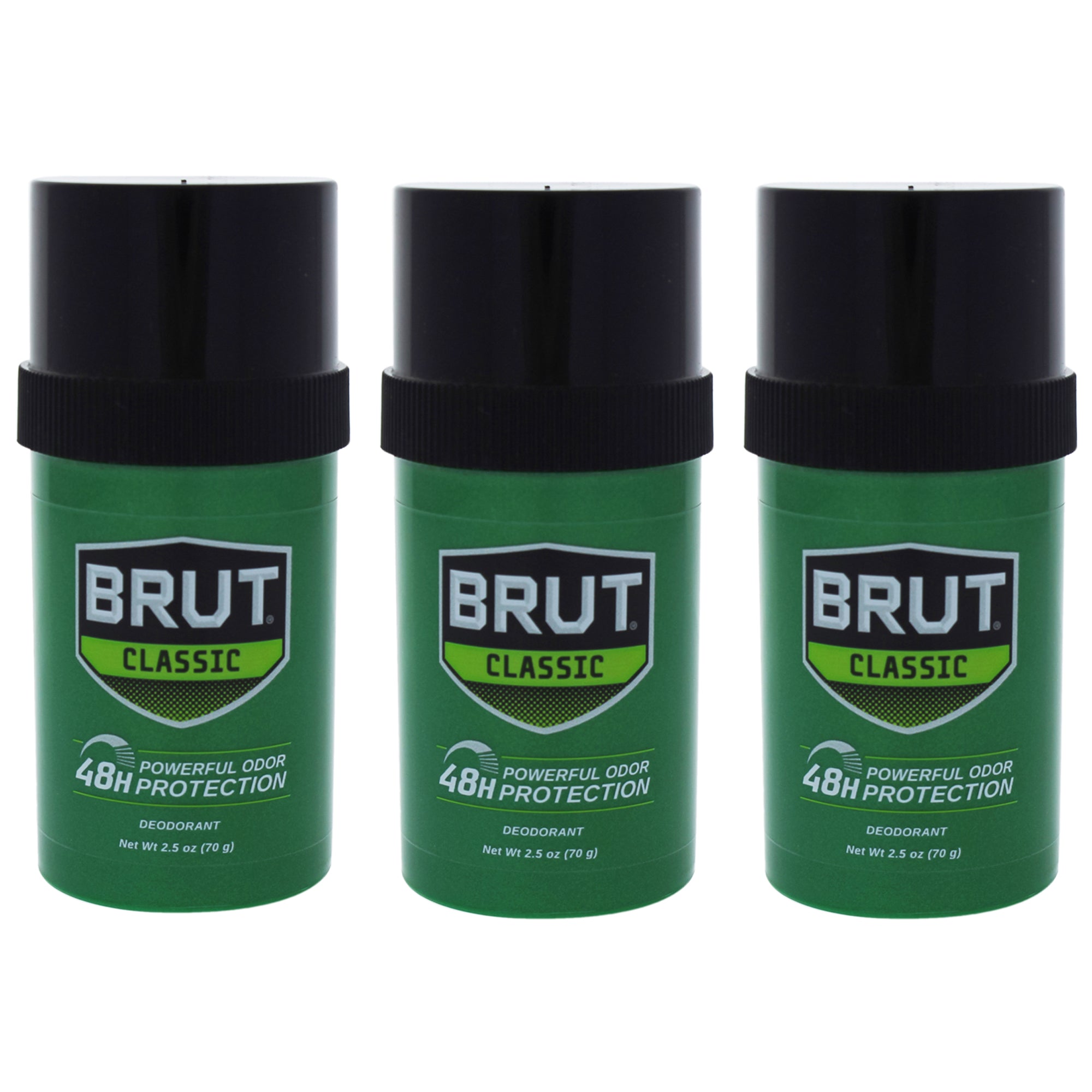Brut by Faberge Co. for Men - 2.5 oz Deodorant Stick - Pack of 3