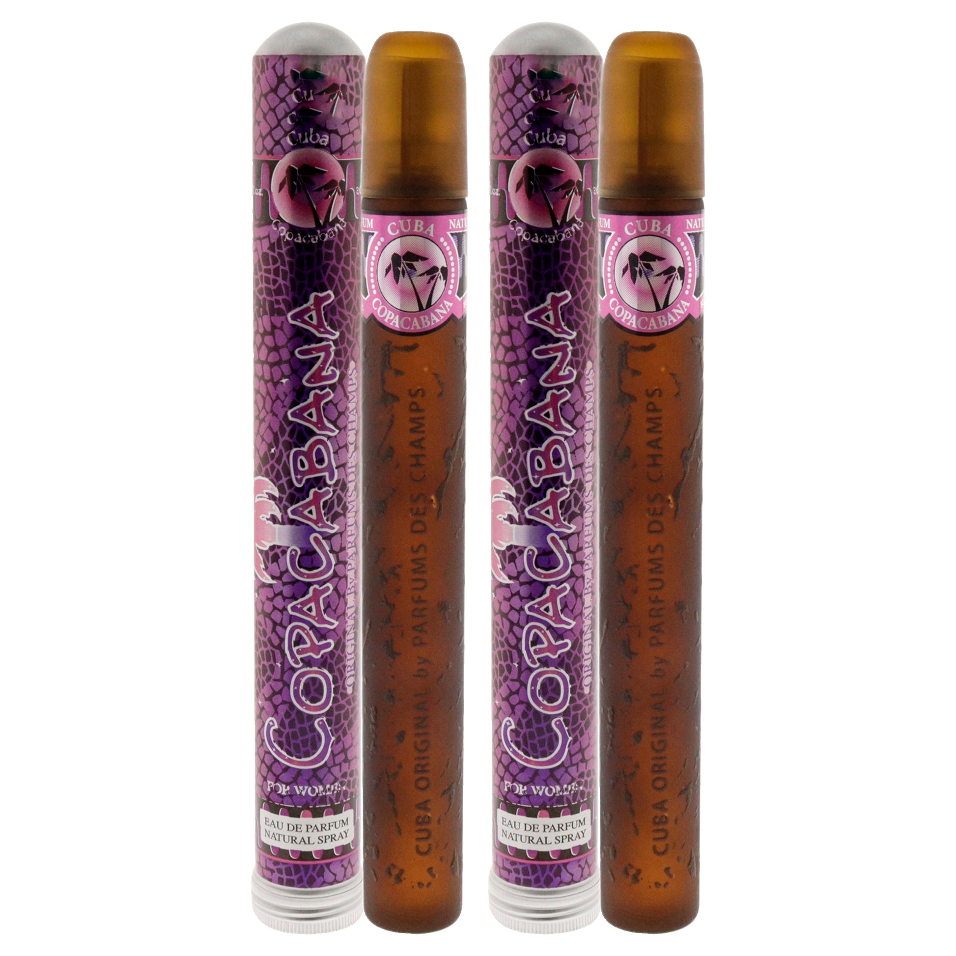 Cuba Brazil Copacabana by Cuba for Women - 1.17 oz EDP Spray - Pack of 2