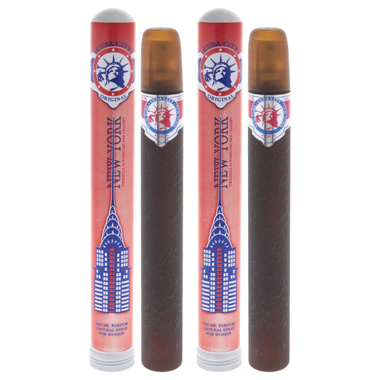 Cuba City New York by Cuba for Women - 1.17 oz EDP Spray - Pack of 2