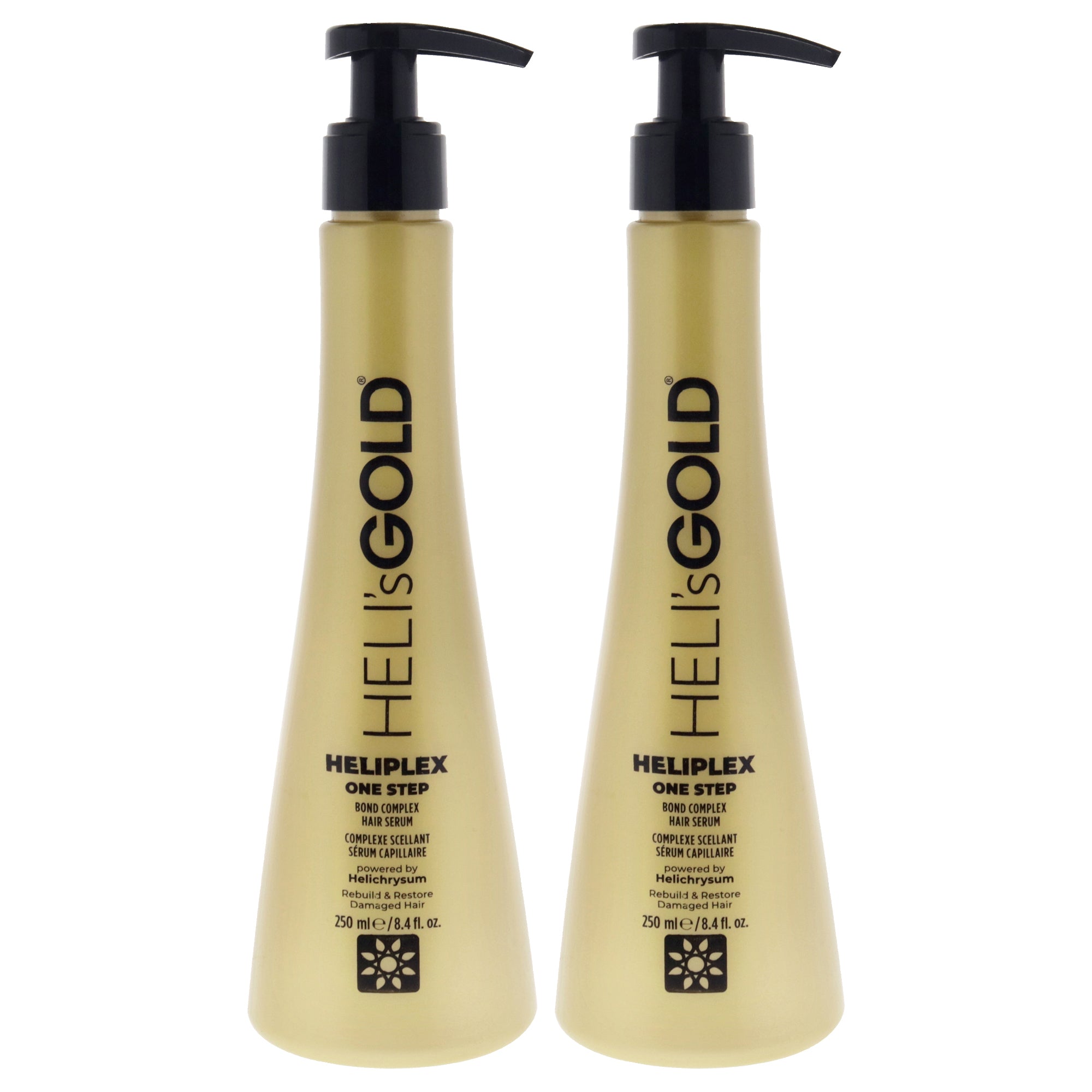 Heliplex One Step Hair Serum by Helis Gold for Unisex - 8.4 oz Serum - Pack of 2