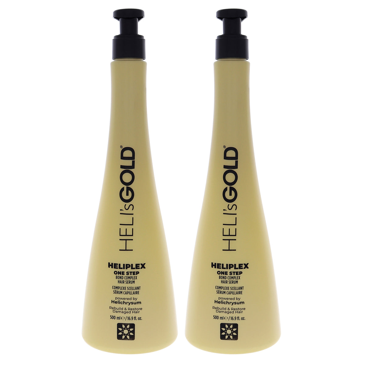 Heliplex One Step Hair Serum by Helis Gold for Unisex - 16.9 oz Serum - Pack of 2