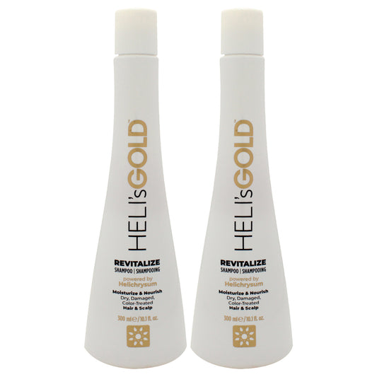 Revitalize Shampoo by Helis Gold for Unisex - 10.1 oz Shampoo - Pack of 2