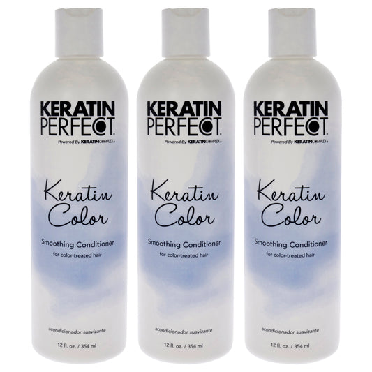 Keratin Color Conditioner by Keratin Perfect for Unisex - 12 oz Conditioner - Pack of 3