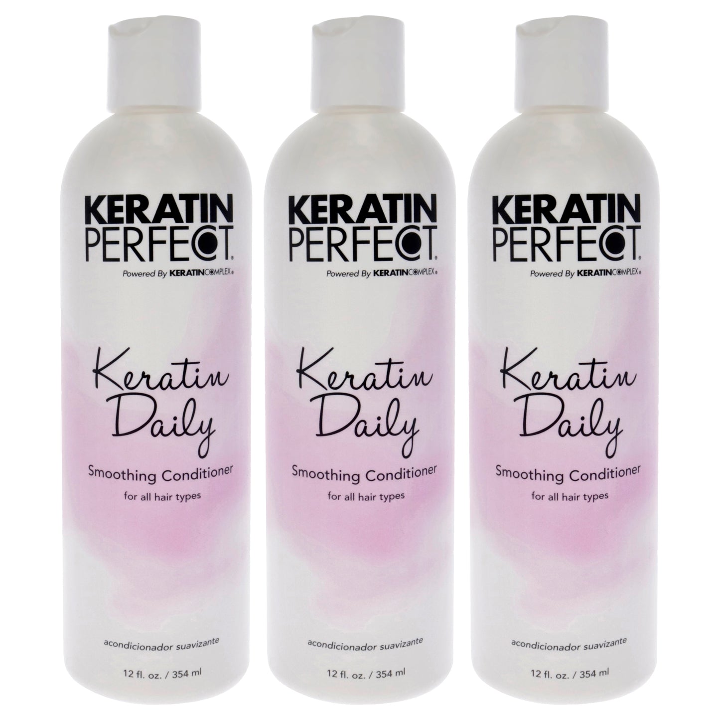 Keratin Daily Conditioner by Keratin Perfect for Unisex - 12 oz Conditioner - Pack of 3