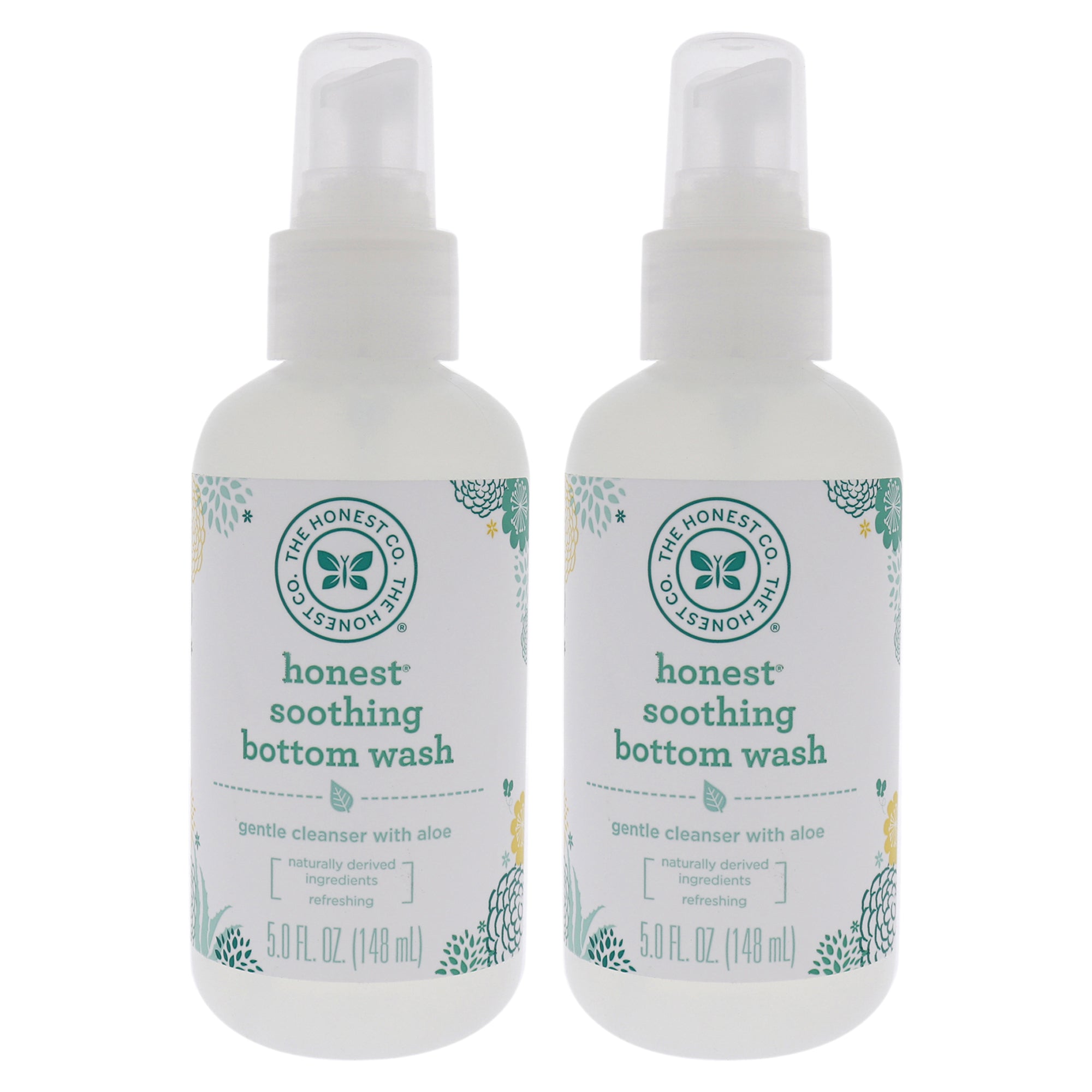 Soothing Bottom Wash by Honest for Kids - 5 oz Cleanser - Pack of 2