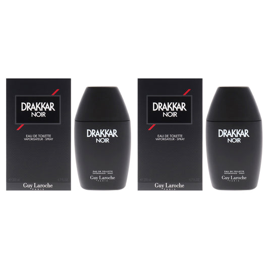 Drakkar Noir by Guy Laroche for Men - 6.7 oz EDT Spray - Pack of 2