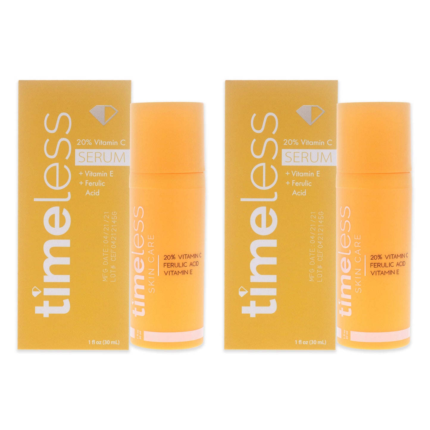 Vitamin C Plus E 20 Percent Ferulic Acid Serum - Pack of 2 1 oz Serum