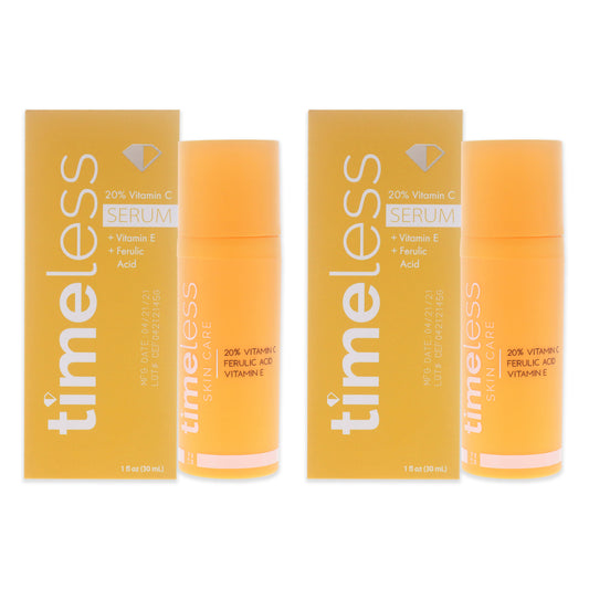 Vitamin C Plus E 20 Percent Ferulic Acid Serum - Pack of 2 1 oz Serum