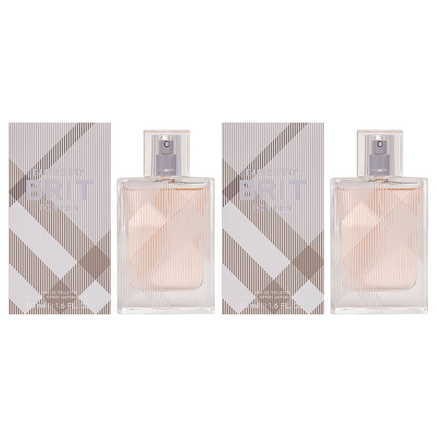 Burberry Brit - Pack of 2 1.6 oz EDT Spray