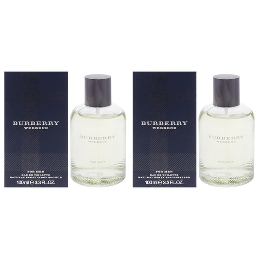 Burberry Weekend by Burberry for Men - 3.3 oz EDT Spray - Pack of 2