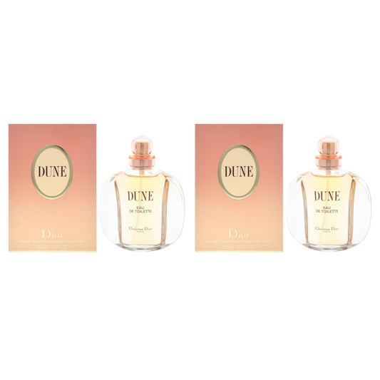 Dune by Christian Dior for Women - 3.4 oz EDT Spray - Pack of 2
