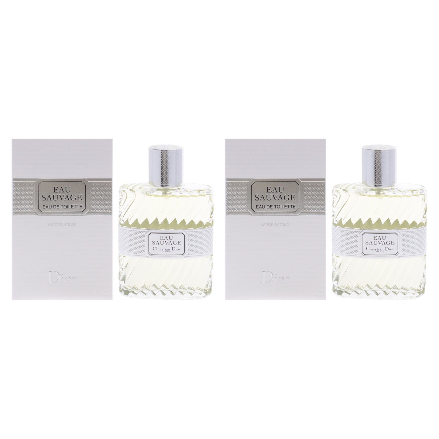 Eau Sauvage by Christian Dior for Men - 3.4 oz EDT Spray - Pack of 2