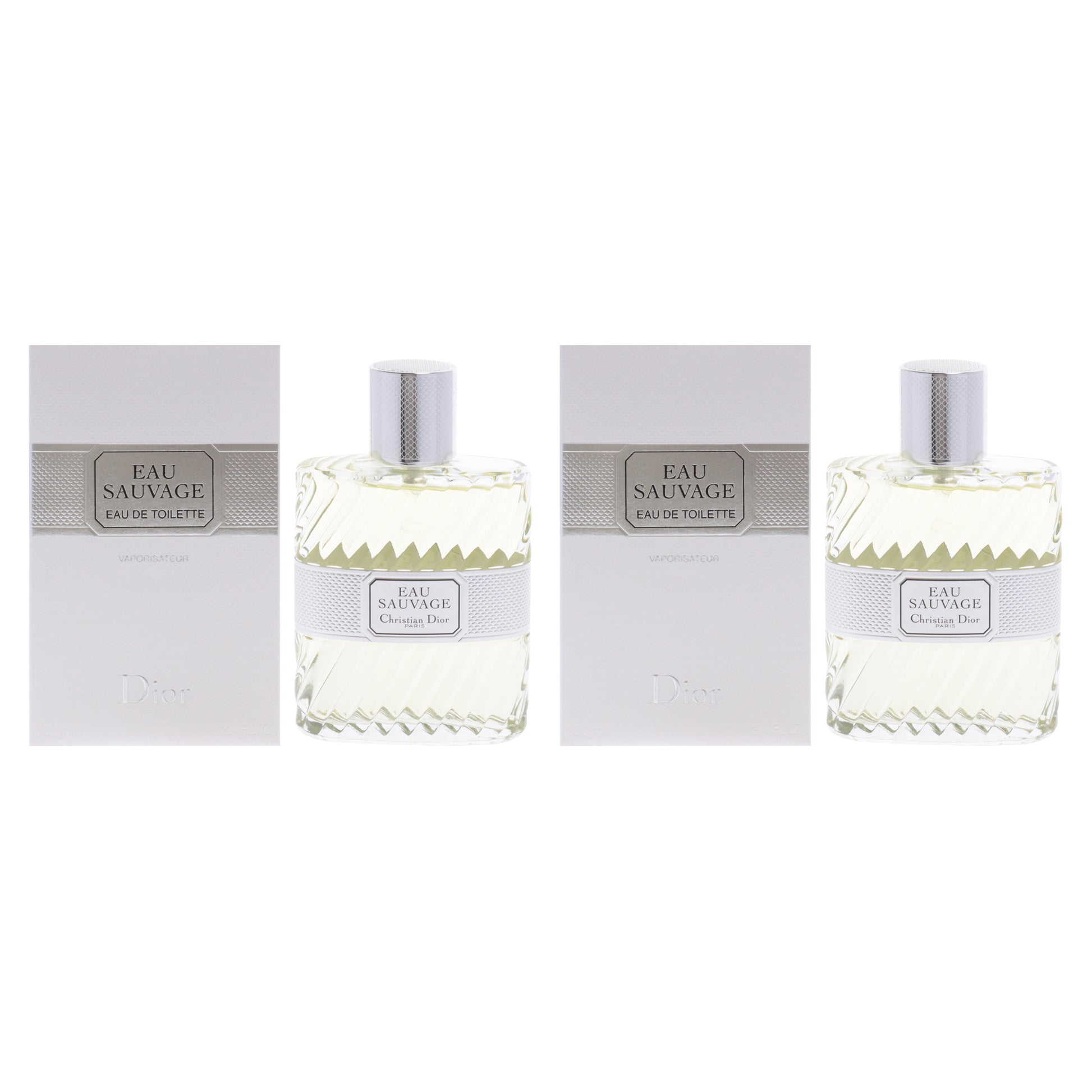 Eau Sauvage by Christian Dior for Men - 3.4 oz EDT Spray - Pack of 2