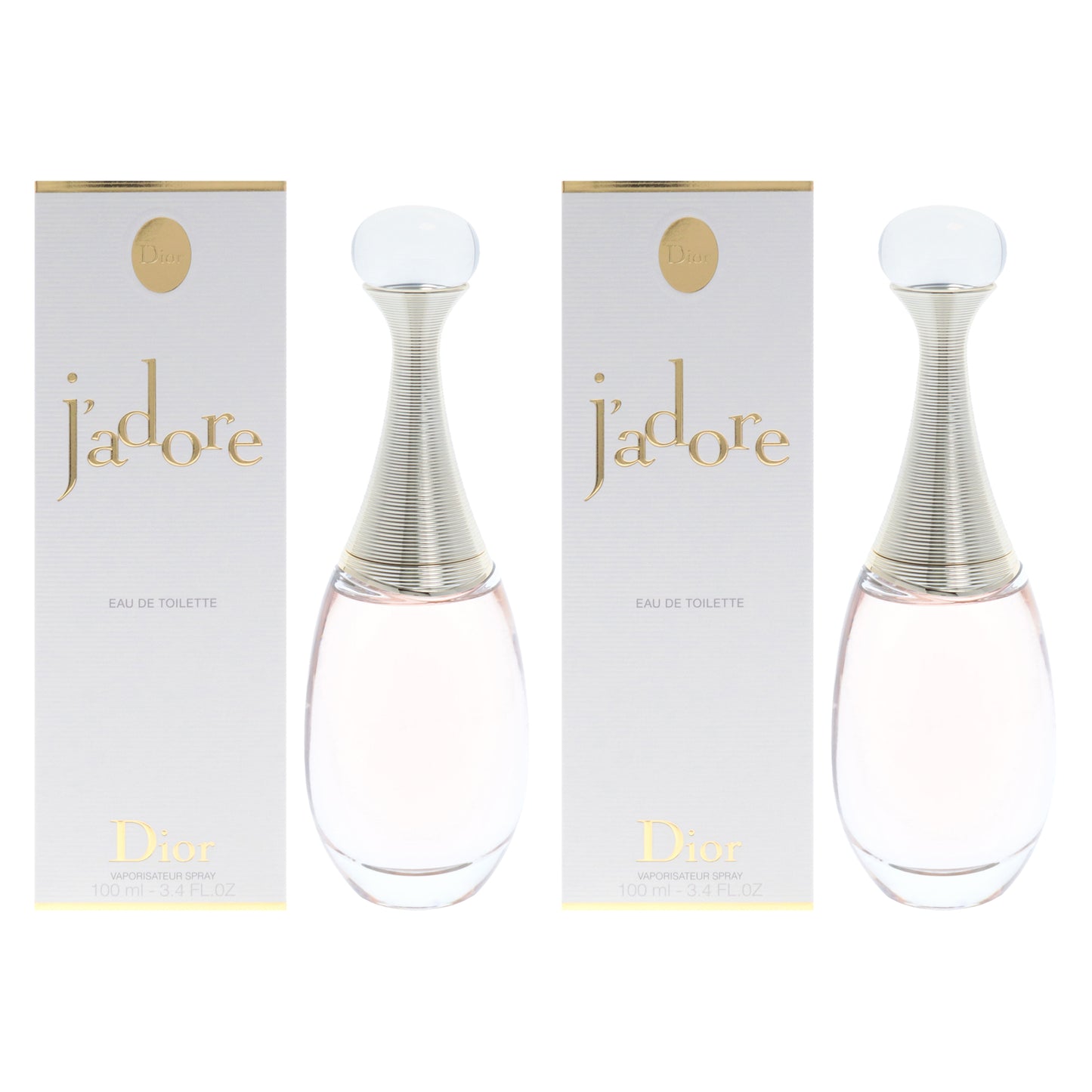 Jadore by Christian Dior for Women - 3.4 oz EDT Spray - Pack of 2
