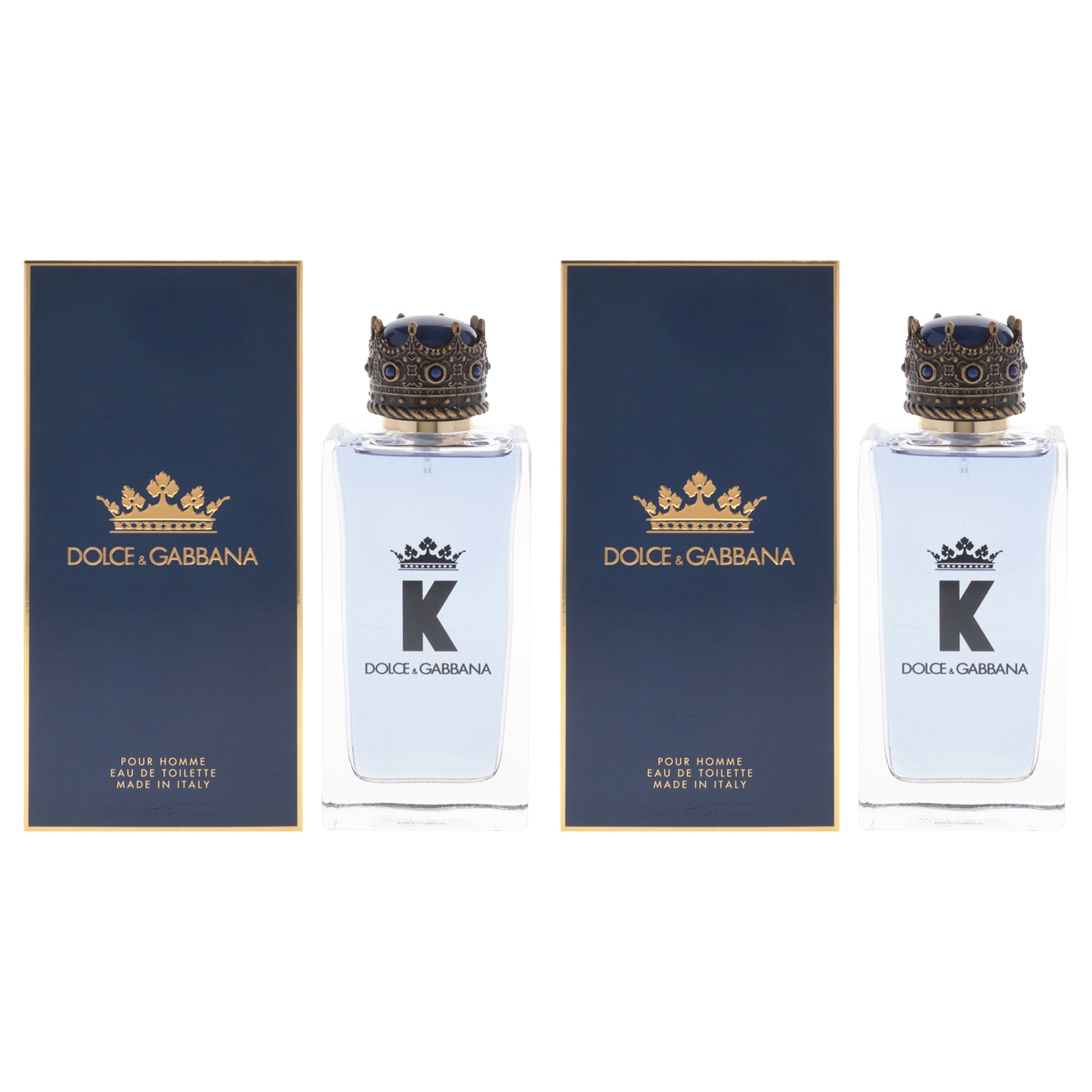 K by Dolce and Gabbana for Men - 3.3 oz EDT Spray - Pack of 2