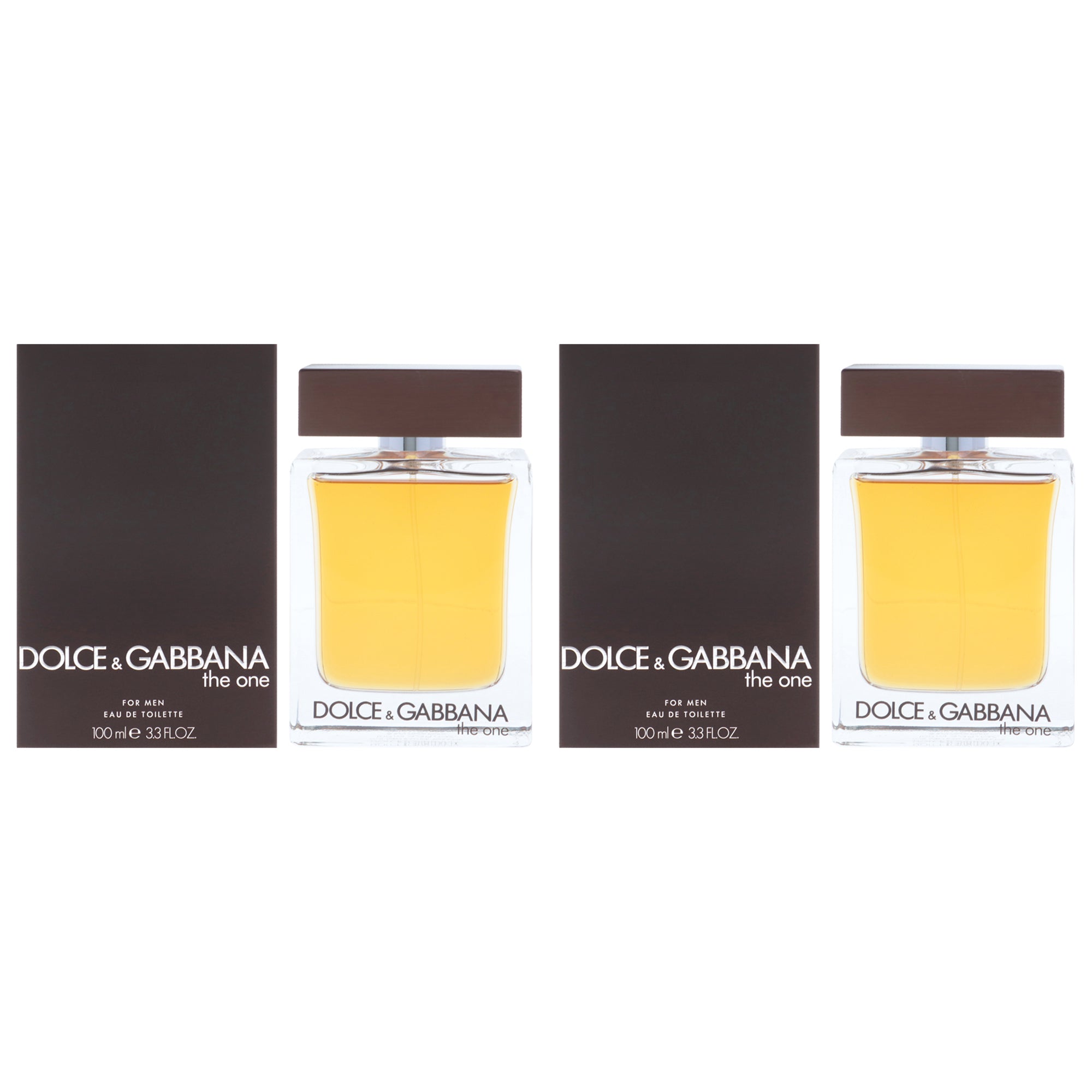 The One by Dolce and Gabbana for Men - 3.3 oz EDT Spray - Pack of 2