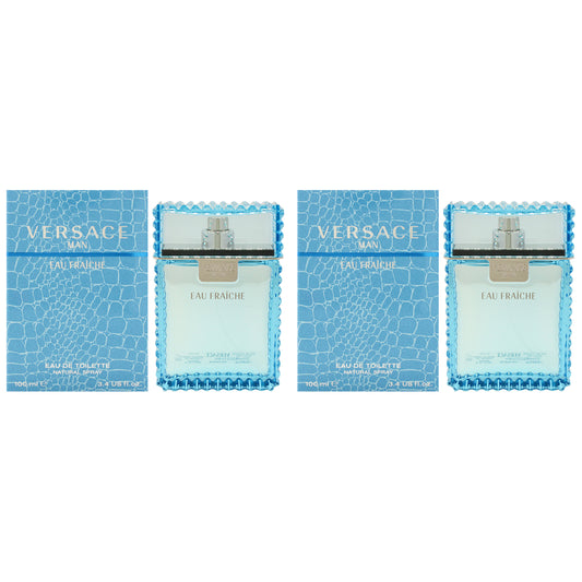 Versace Man Eau Fraiche - Pack of 2 3.4 oz EDT Spray