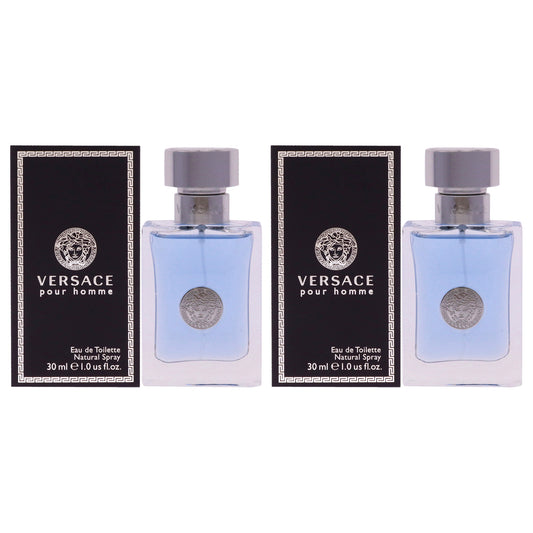Versace Pour Homme by Versace for Men - 1 oz EDT Spray - Pack of 2