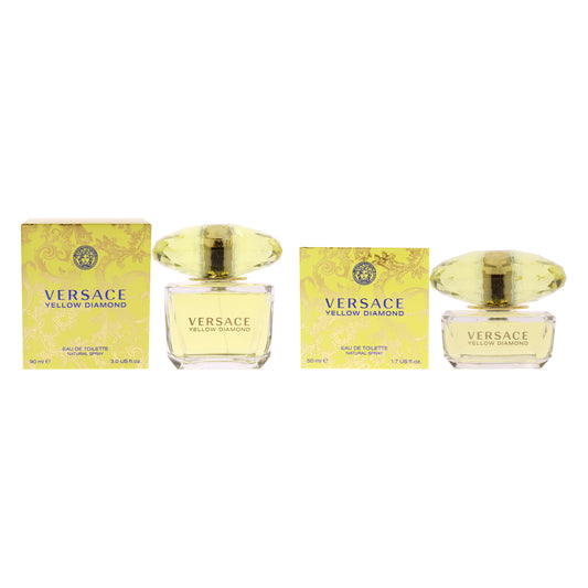 Versace Yellow Diamond Kit by Versace for Women - 2 Pc Kit 3oz EDT Spray, 1.7oz EDT Spray