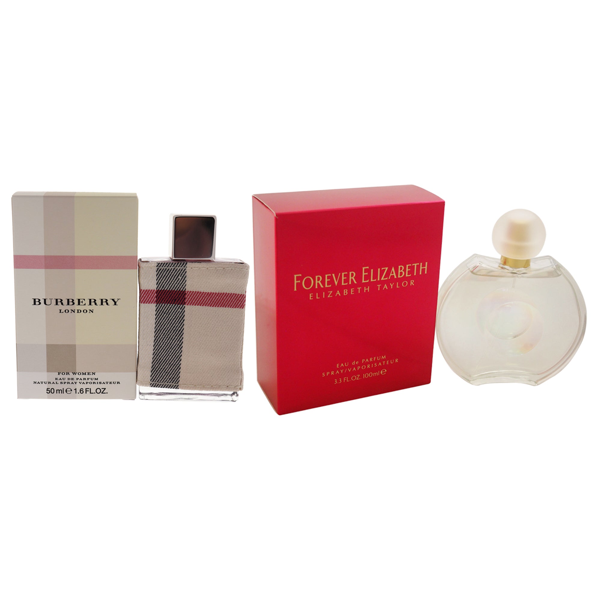 Forever Elizabeth and Burberry London Kit by Various Designers for Women - 2 Pc Kit 3.3oz EDP Spray, 1.6oz EDP Spray