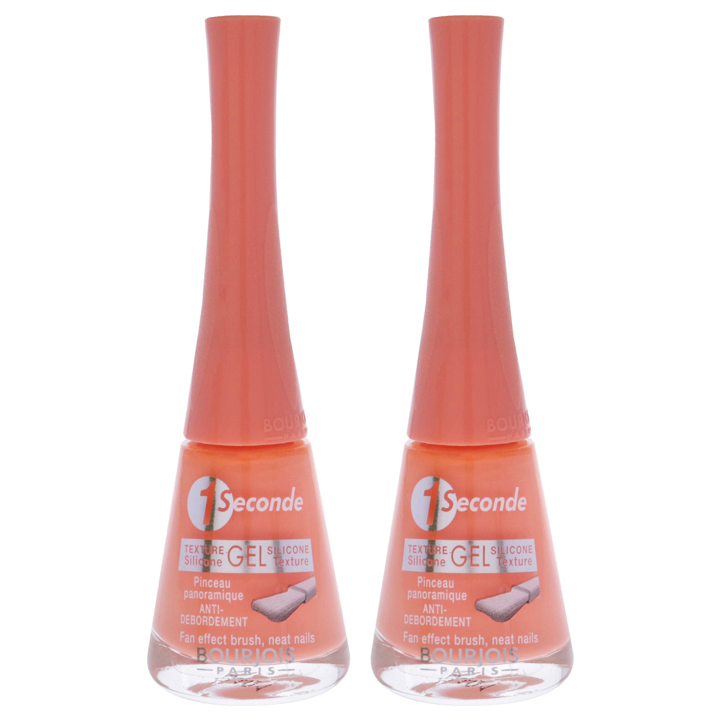 1 Seconde - 25 Meli Melon by Bourjois for Women - 0.3 oz Nail Polish - Pack of 2