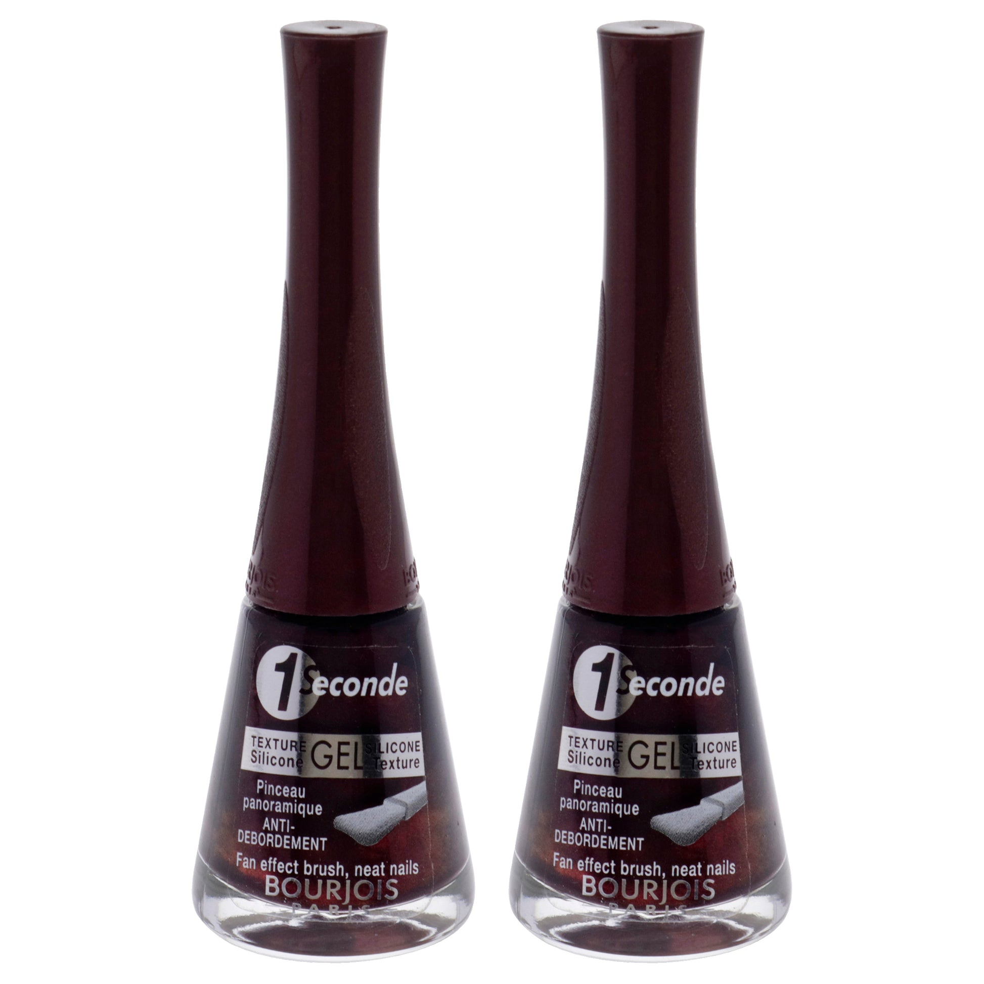 1 Seconde - 34 Violine Hypnotique by Bourjois for Women - 0.3 oz Nail Polish - Pack of 2
