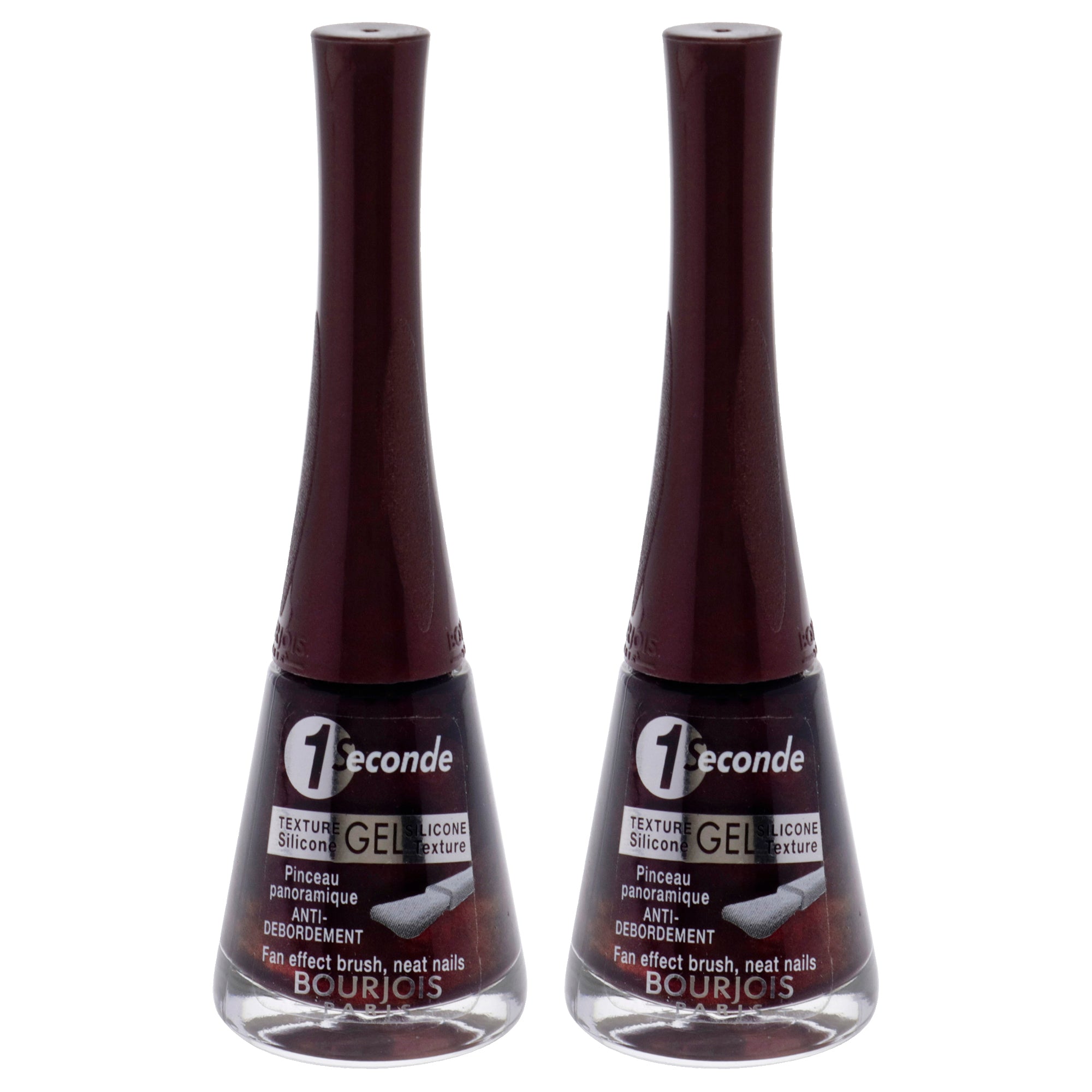 1 Seconde - 34 Violine Hypnotique by Bourjois for Women - 0.3 oz Nail Polish - Pack of 2