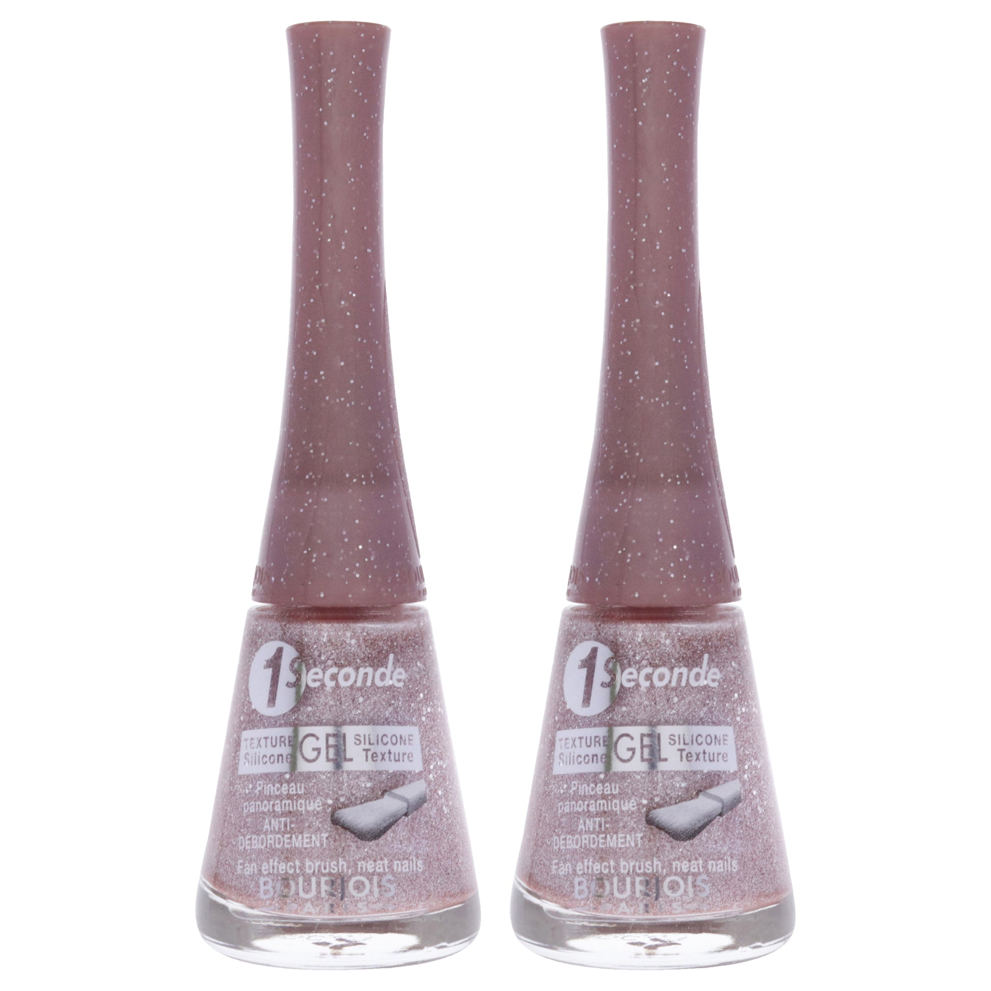 1 Seconde - 43 Halo De Rose by Bourjois for Women - 0.3 oz Nail Polish - Pack of 2