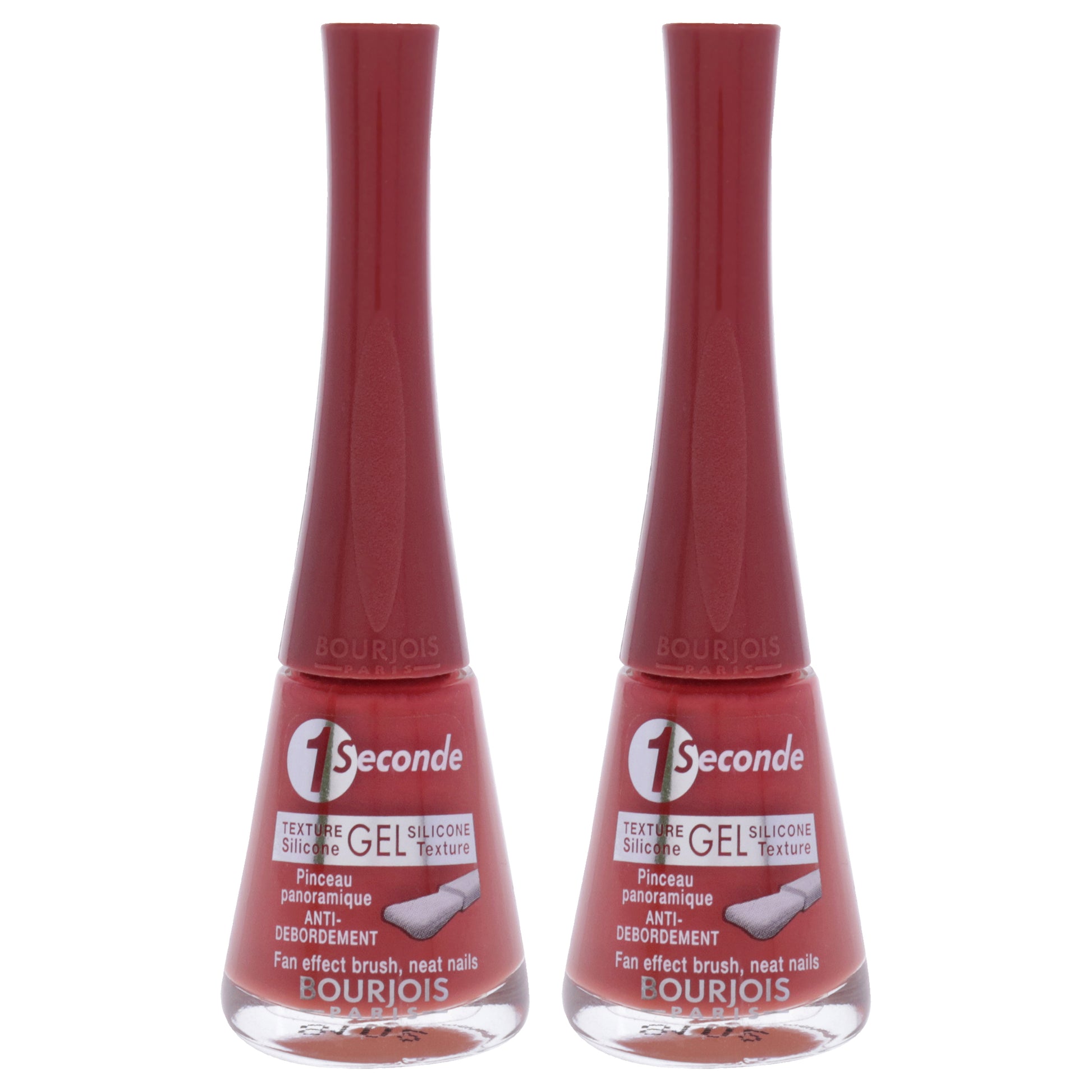 1 Seconde - 48 Nice Tomette You by Bourjois for Women - 0.3 oz Nail Polish - Pack of 2