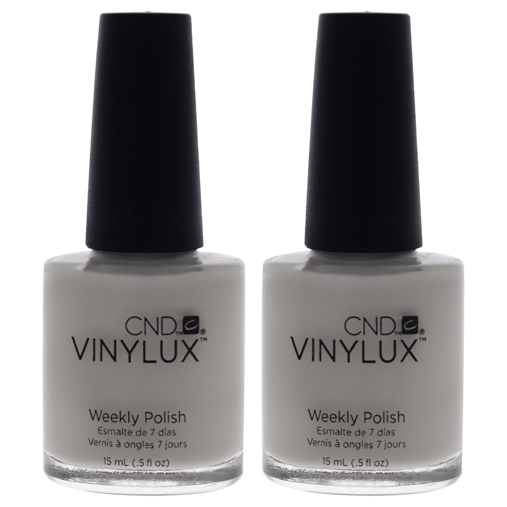 Vinylux Weekly Polish - 107 Cityscape by CND for Women - 0.5 oz Nail Polish - Pack of 2