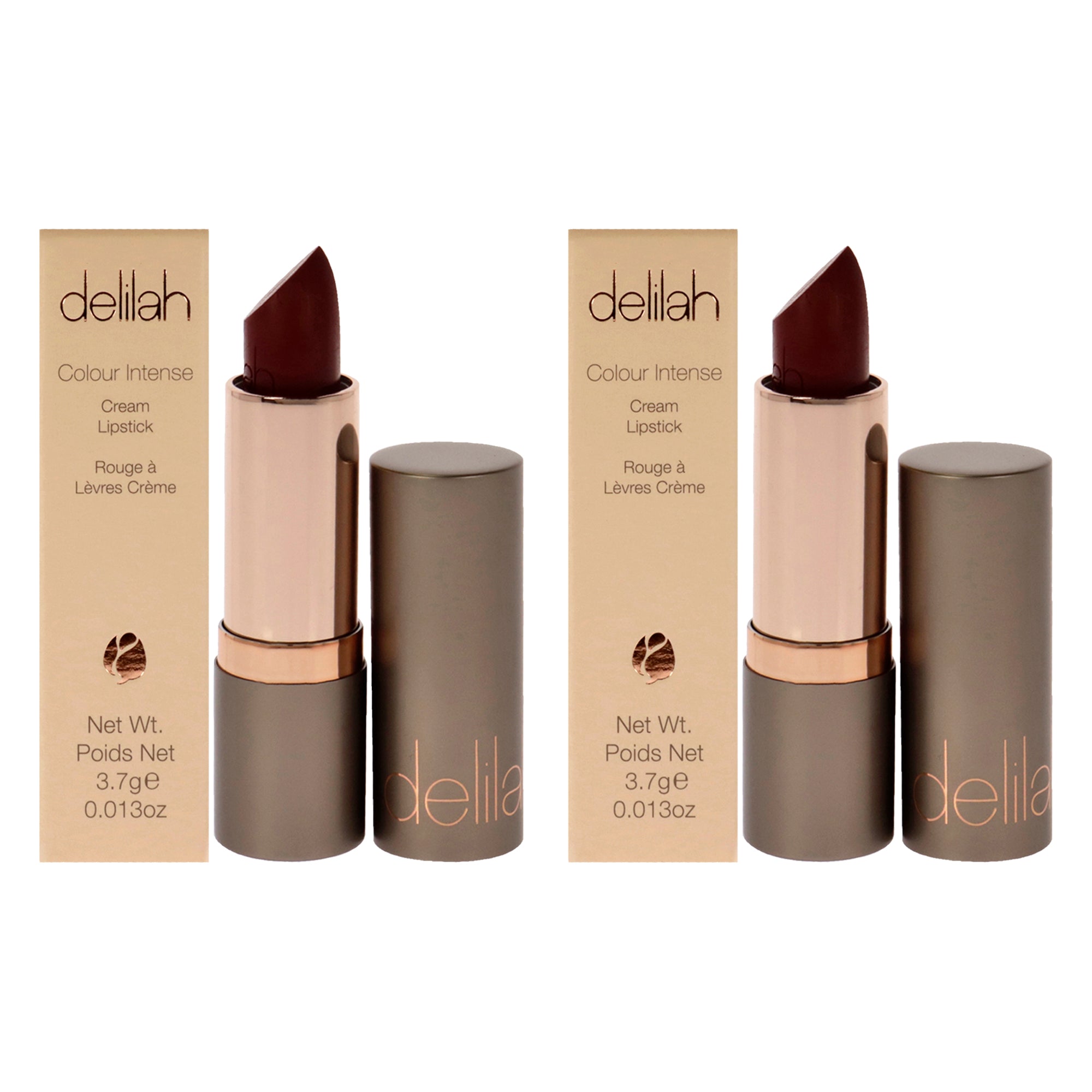 Colour Intense Cream Lipstick - Vintage by Delilah for Women - 0.13 oz Lipstick - Pack of 2