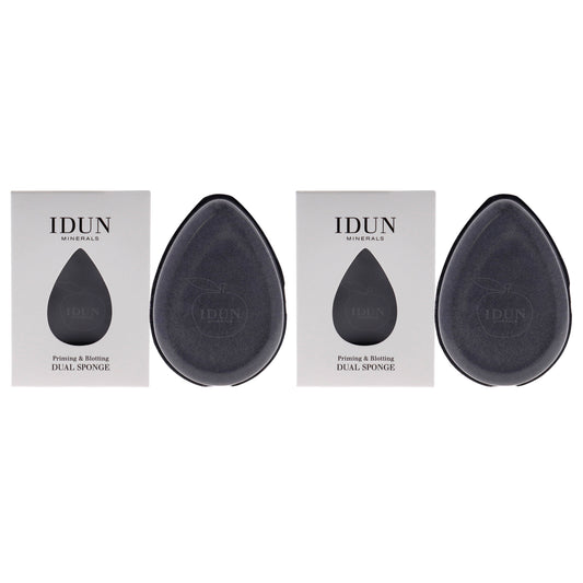 Primer and Blotting Dual Sponge - 049 by Idun Minerals for Women - 1 Pc Sponge - Pack of 2