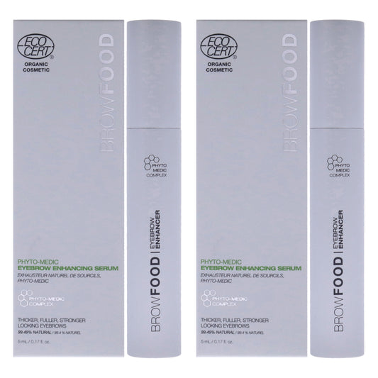 BrowFood Phyto-Medic Eyebrow Enhancer by LashFood for Women - 0.17 oz Eyebrow - Pack of 2