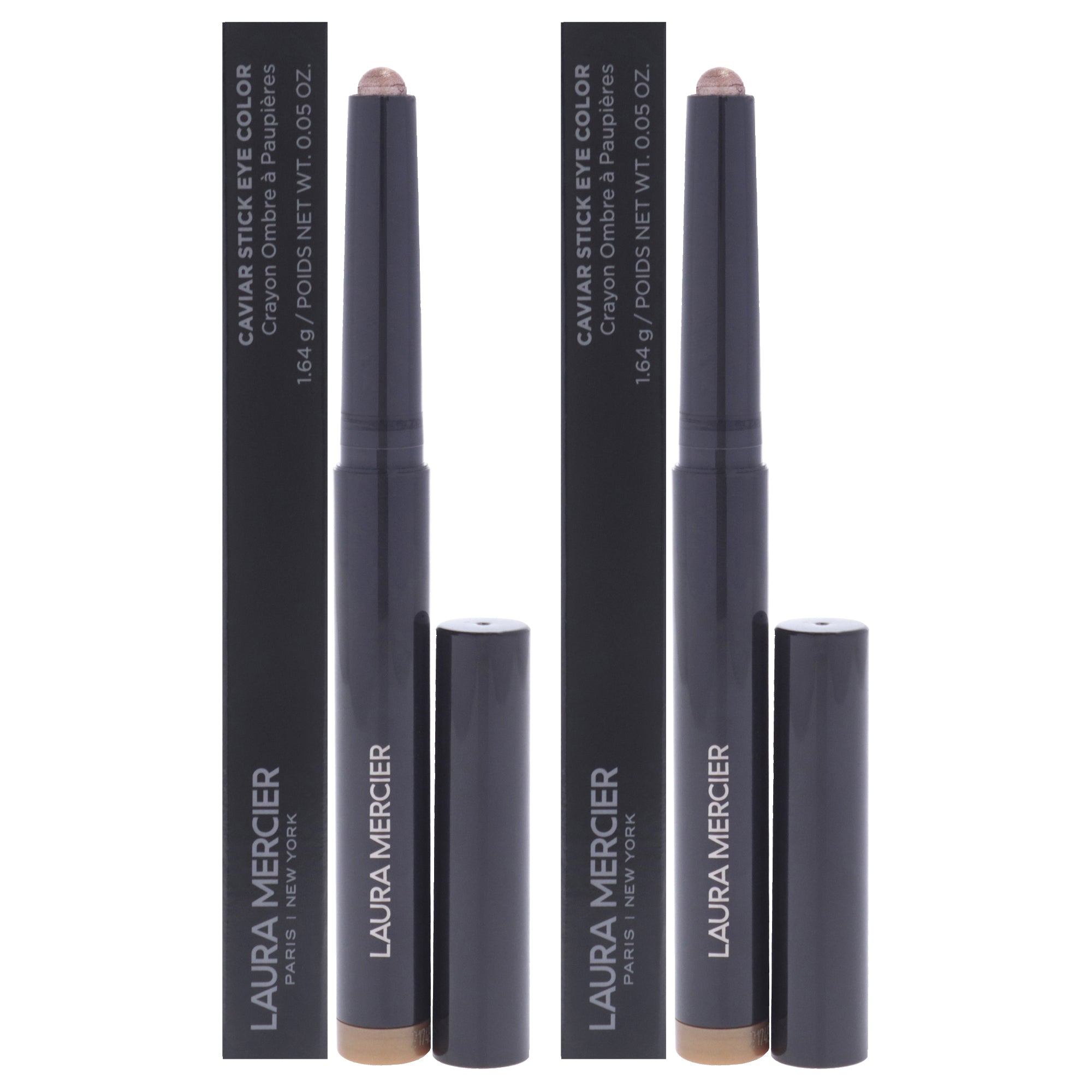 Caviar Stick Eye Colour - Metallic Taupe by Laura Mercier for Women - 0.05 oz Eyeshadow - Pack of 2