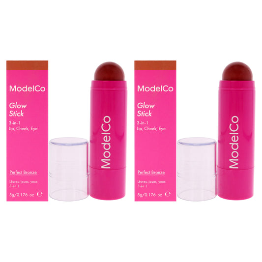 Glow Stick 3-In-1 - Perfect Bronze - Pack of 2 0.176 oz Makeup