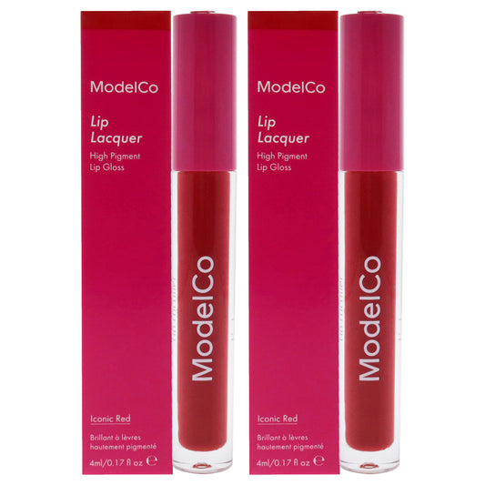 Lip Lacquer - Iconic Red - Pack of 2 0.17 oz Lip Gloss