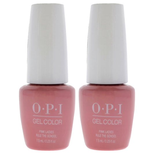 GelColor - GC G48B Pink Ladies Rule The School by OPI for Women - 0.25 oz Nail Polish - Pack of 2