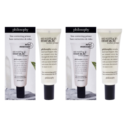 Anti-Wrinkle Miracle Worker Primer Plus Line-Correcting Primer - Pack of 2 0.9 oz Primer
