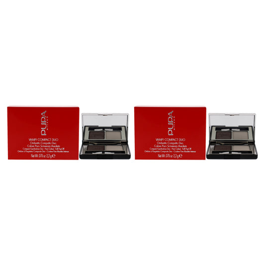 Vamp! Compact Duo Eyeshadow - 008 Cream Taupe by Pupa Milano for Women - 0.078 oz Eye Shadow - Pack of 2