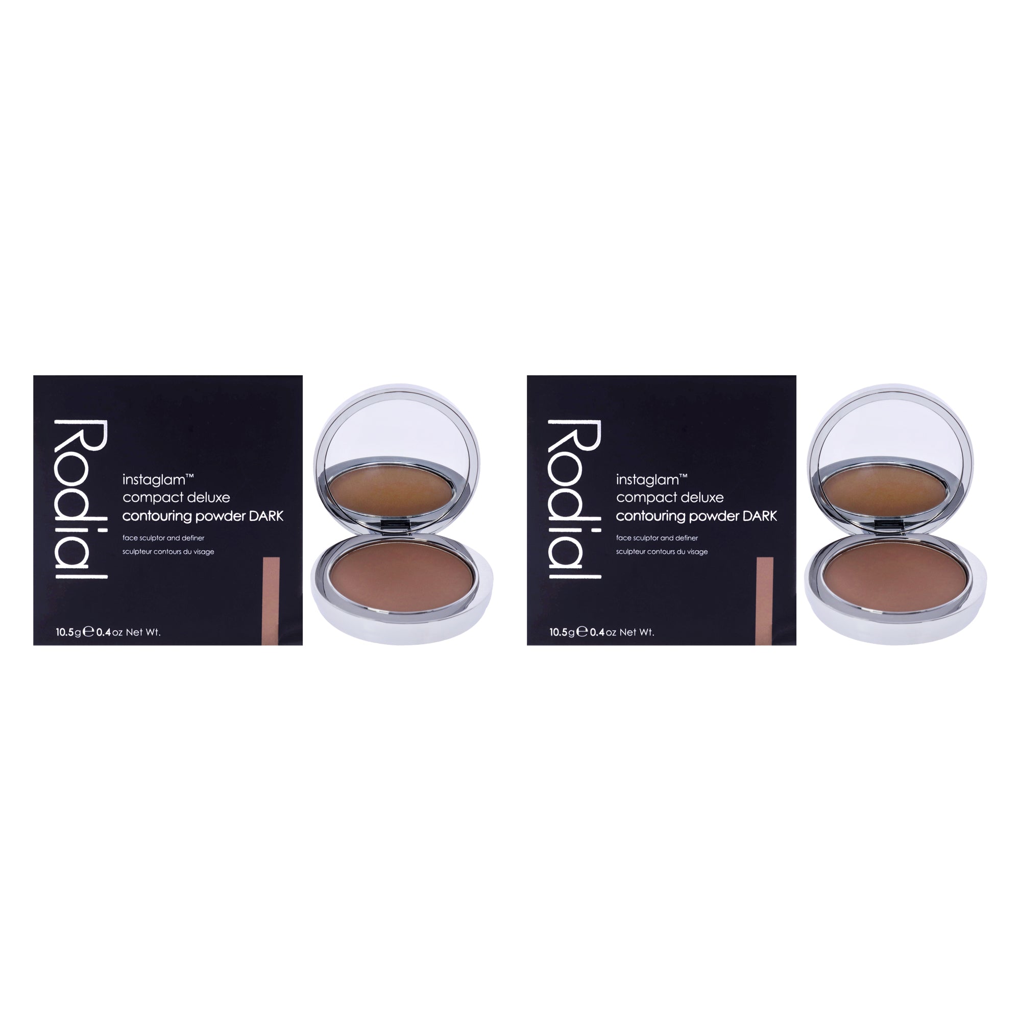 Instaglam Compact Deluxe Contouring Powder - 04 Dark by Rodial for Women - 0.37 oz Powder - Pack of 2
