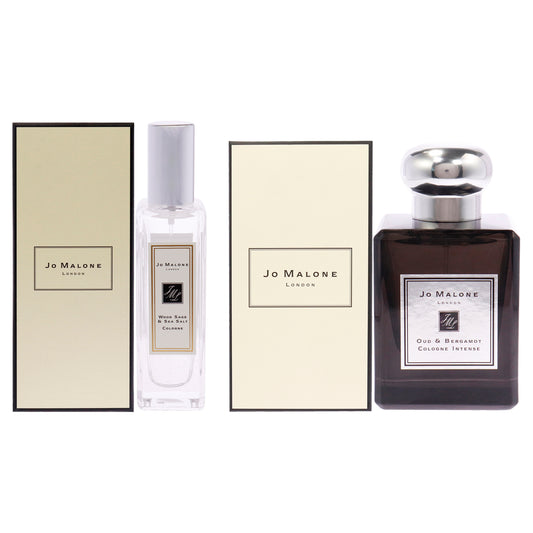 Wood Sage and Sea Salt and Oud and Bergamot Intense Kit 2 Pc Kit 1oz Cologne Spray