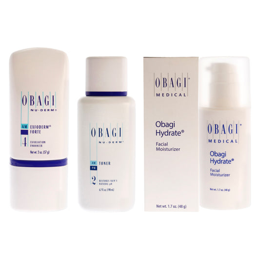 Obagi Kit 3 Pc Kit 2oz Obagi Nu-Derm 4 AM Exfoderm Forte