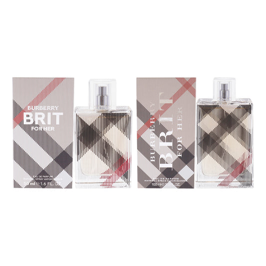 Burberry Brit For Her Kit by Burberry for Women -2 Pc Kit 3.3oz EDP Spray, 1.6oz EDP Spray