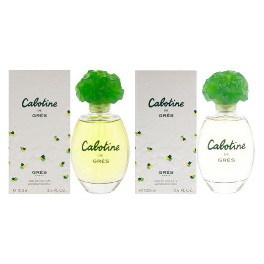 Cabotine Kit by Parfums Gres for Women - 2 Pc Kit 3.4 oz EDT Spray, 3.4 oz EDP Spray
