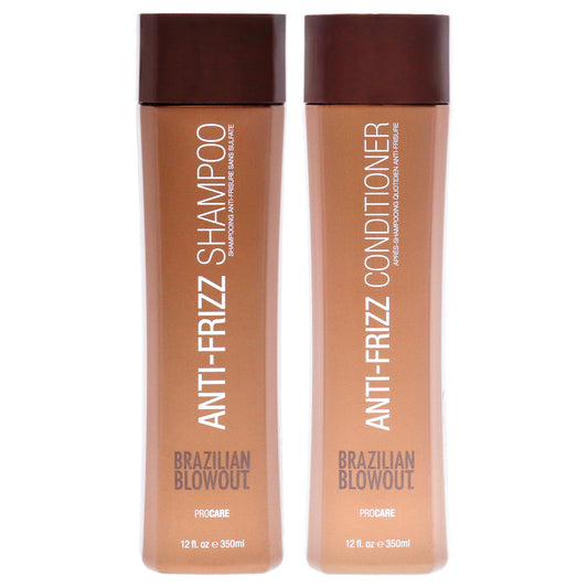 Anti Frizz Shampoo and Conditioner Kit 2 Pc Kit 12oz Shampoo
