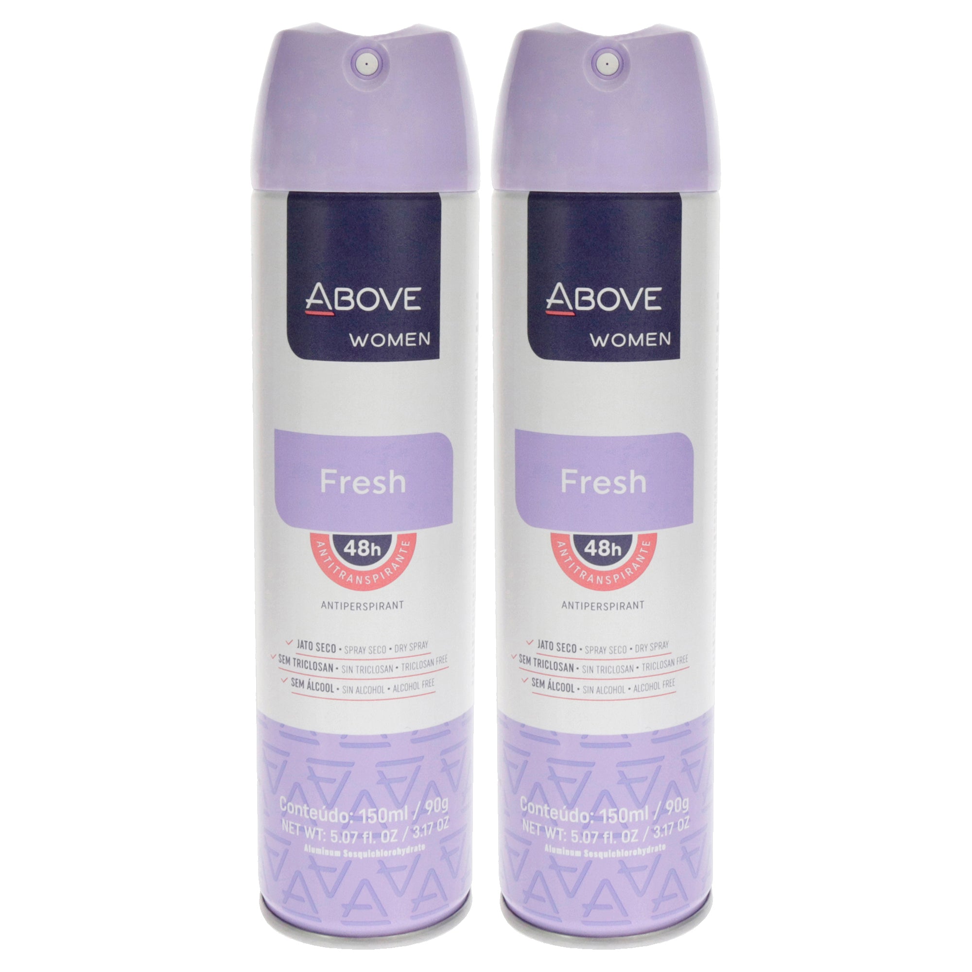 48 Hours Antiperspirant Deodorant - Fresh - Pack of 2 for Women by Above