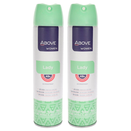 48 Hours Antiperspirant Deodorant - Lady by Above for Women - 3.17 oz Deodorant Spray - Pack of 2